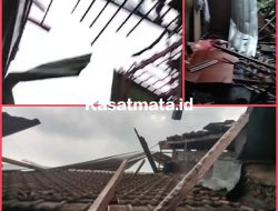 Hujan Deras Disertai Angin Puting Beliung, Menghancurkan Beberapa Bangunan di Porong