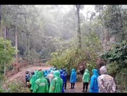 Longsor Timbun Jalur Penghubung Pacet-Mojokerto dan Cangar-Kota Batu