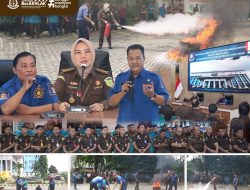 Kejati Jatim Gelar Simulasi Damkar Dukung WBBM
