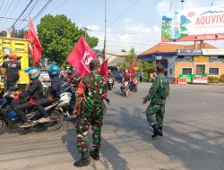 Koramil 0817/01 Driyorejo Laksanakan Pemantauan Aksi Unjuk Rasa Damai