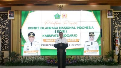 Imam Muchri Resmi Nahkodai KONI Sidoarjo, Targetkan Juara Umum Porprov Jatim IX 2025