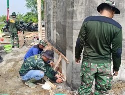 Progres Pembangunan Bak Air dan Sumur Bor TMMD ke-124 Kodim 0817/Gresik Sesuai Target