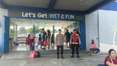 Polsek Krian Gelar Patroli Humanis di Kraton Krian Waterpark
