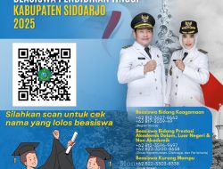 Pemkab Sidoarjo Umumkan Daftar Penerima Beasiswa Pendidikan Tinggi
