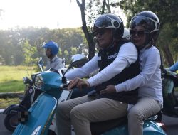 Bupati Subandi Ikut Meriahkan Scooter Riding di Lanudal Juanda