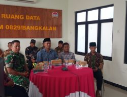 Kodim 0829/Bangkalan Gelar Vidcon Komunikasi Sosial Tingkat Pusat TA. 
