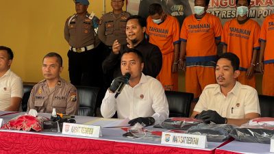 Komplotan Residivis Curanmor Di Sidoarjo Dibekuk Satreskrim Polresta Sidoarjo, Satu Buron