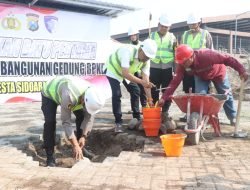 Peletakan Batu Pertama Gedung BPKB di Polresta Sidoarjo