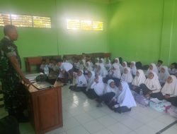 Koramil 0817/16 Dukun Gelar Penyuluhan Wasbang, Bangun Karakter Anak Usia Dini 
