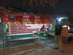 Polsek Balongbendo Pasang Himbauan Antisipasi Curanmor di Titik Rawan