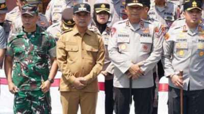 Dandim 0829/Bangkalan Beserta Forkopimda Dampingi Kapolda Jatim