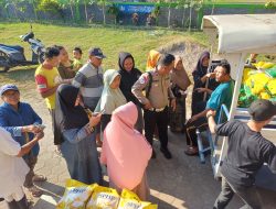 Polsek Krian Gelar Bazar Murah dan Distribusi ke Warga