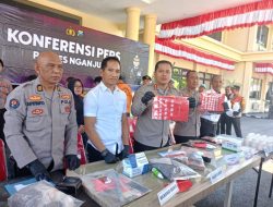 Kapolres Nganjuk Ungkap Kasus Menonjol Sepanjang Agustus 2025