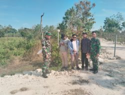 Pengukuran Ulang Batas Patok Aset Tanah Kodim 0829/Bangkalan di Ujung Piring