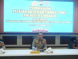 Polresta Sidoarjo Bekali Pelajar Duta Kamtibmas