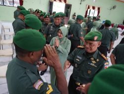 Personel Kodim 0829/Bangkalan Naik Pangkat di Hari Kesaktian Pancasila