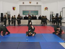 Korem 084/Bhaskara Jaya Gelar Ujian Kenaikan Tingkat Pencak Silat Militer