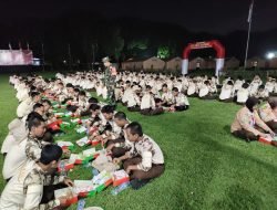 Kebersamaan Warnai Malam Persami KKRI Wilayah Kodim 0817/Gresik