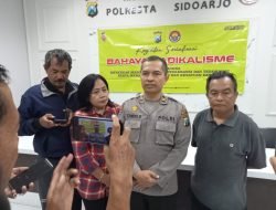 Jelang Nataru Humas Polresta Sidoarjo Sosialisasi Bahaya Radikalisme