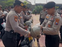 Persiapan Nataru Polresta Sidoarjo Gelar Pengecekan Satuan Samapta Antisipasi Bencana Hidrometeorologi