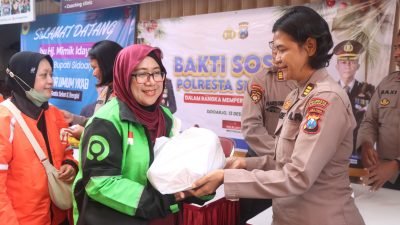 Polresta Sidoarjo Gandeng YKAB Berbagi Kasih