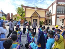 Polresta Sidoarjo Terima Kunjungan TK Dharma Wanita Persatuan Jabaran, Tanamkan Cita-Cita Sejak Dini