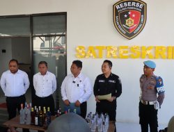 Jelang Ramadhan Polres Pamekasan Gelar Razia Miras