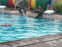 Pembinaan Fisik Pati TNI AL, Komandan Kodaeral XI Laksanakan Tes GARJAS dan Renang Militer
