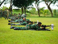 Prajurit Kodaeral XI Laksanakan Latihan Menembak TW I Tahun 2026, Asah Naluri Tempur di Ujung Timur NKRI