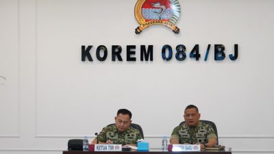 Itjen TNI Gelar Entry Meeting Audit Kinerja 1 TA 2026 di Korem 084/BJ