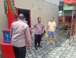 Kapolsek Sidoarjo Kota Turun Langsung Cek Keamanan Ibadah Imlek di Klenteng