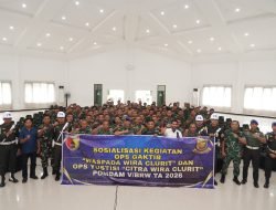 Korem 084/Bhakara Jaya Gelar Sosialisasi Gaktif dan Yustisi Militer