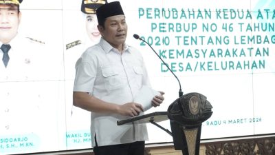 Pemkab Sidoarjo Luncurkan Perbup Nomor 1 Tahun 2026, Perkuat Peran Lembaga Kemasyarakatan Desa/Kelurahan