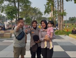 Aksi Humanis Polwan Polresta Sidoarjo Amankan Car Free Day 