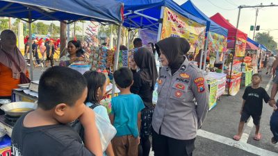 CFD Alun-Alun Sidoarjo, Jadi Moment Kedekatan Polwan Bersama Warga 