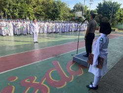 Kapolsek Buduran Jadi Inspektur Upacara, Ajak Siswa Bijak Bermedia Sosial