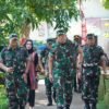 Pangdam Brawijaya Bersama Danrem BJ Tinjau Jembatan Perintis Garuda