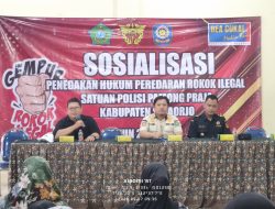 Penegakan Hukum Peredaran Rokok Ilegal, Satpol PP Bersama Bea Cukai Sidoarjo Gencar Sosialisasi