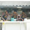 Brimob Metro Jaya Kirim Randurlap, Bagi Makanan Korban Kebakaran Pasar Jiung