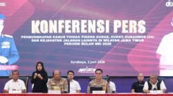 Polda Jatim Ungkap 320 Kasus 3C dan Kejahatan Jalanan Mei 2026