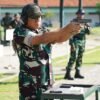 Danrem 084 Bhaskara Jaya Pimpin Latihan Menembak Pistol
