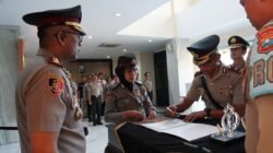 Kapolresta Sidoarjo Pimpin Sertijab Kapolsek Taman, Tekankan Integritas