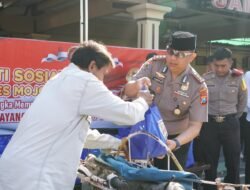 HUT Bhayangkara ke-80, Polres Mojokerto Kota Gelar Periksa Kesehatan Gratis