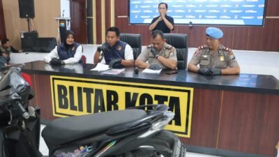 Polres Blitar Kota Amankan Tiga Tersangka Perampasan Modus Jebak