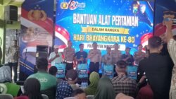 HUT Bhayangkara ke-80, Satlantas Sidoarjo Gelar Bakti Sosial di Banjar Asri