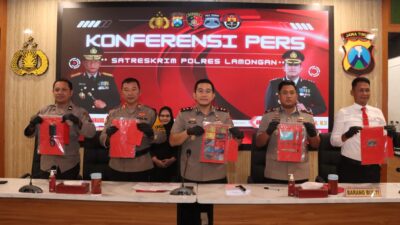 Ungkap Jaringan Ganjal ATM Lintas Daerah, Polres Lamongan Ringkus 5 Residivis 
