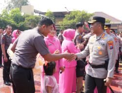 Kapolresta Sidoarjo Pimpin Upacara Sertijab Pejabat Utama, Kapolsek Jajaran dan Kenaikan Pangkat