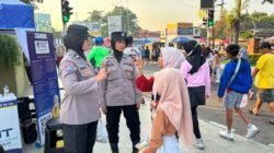 Pastikan Keamanan Warga, Polwan Polresta Sidoarjo Intensifkan Patroli di Area CFD