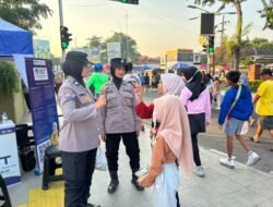 Pastikan Keamanan Warga, Polwan Polresta Sidoarjo Intensifkan Patroli di Area CFD