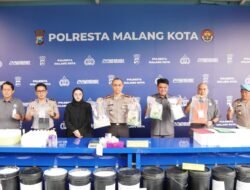 Bongkar Jaringan Lintas Provinsi, Polresta Malang Kota Amankan 3,2 Kg Sabu dan 2.480 Butir Ekstasi